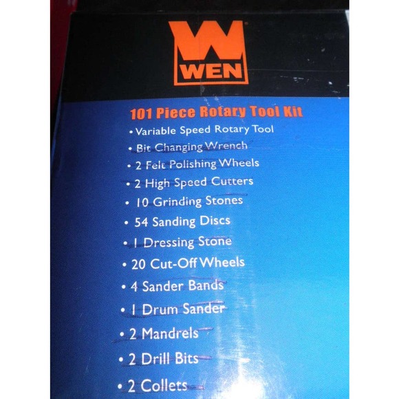 WEN Model 2307 Variable Speed Rotary Tool, Blue, Medium, 100 PC + Free Ship - Picture 4 of 8